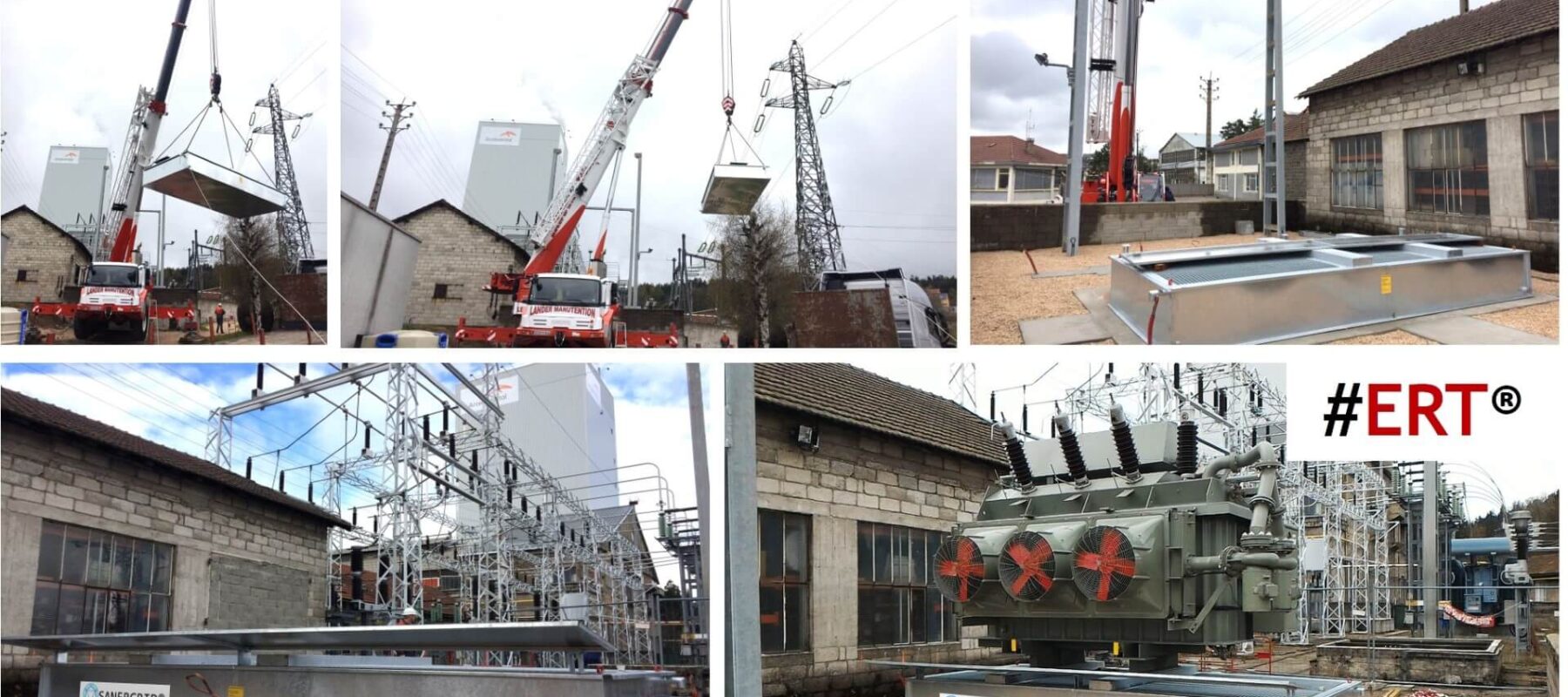 Bac de retention Anti feu ERT pour Transformateur a huile dielectrique
