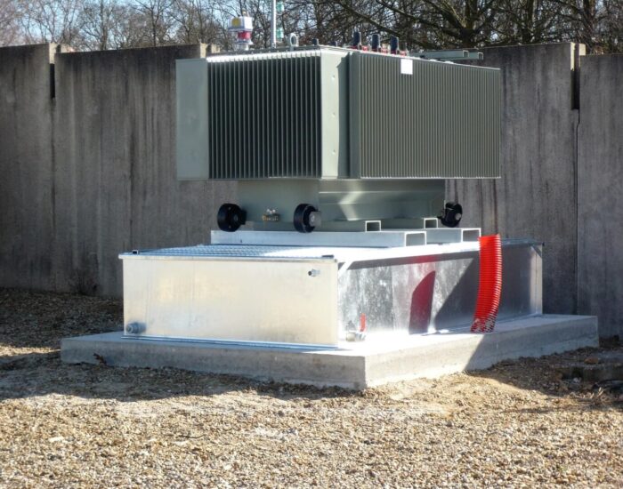 Bac de retention Anti feu ERT pour Transformateur a huile dielectrique