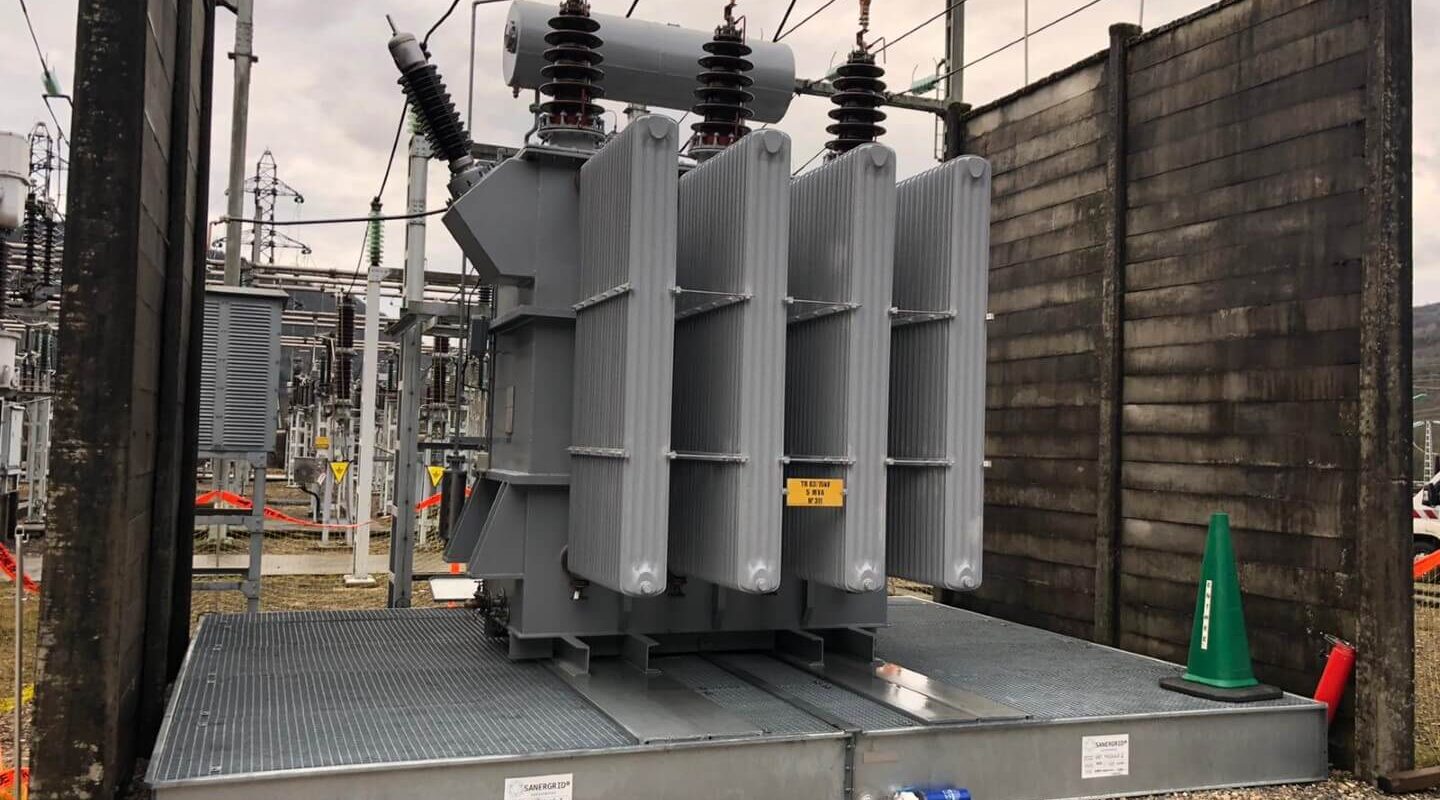 Bac de retention Anti feu ERT modula pour Transformateur a huile dielectrique