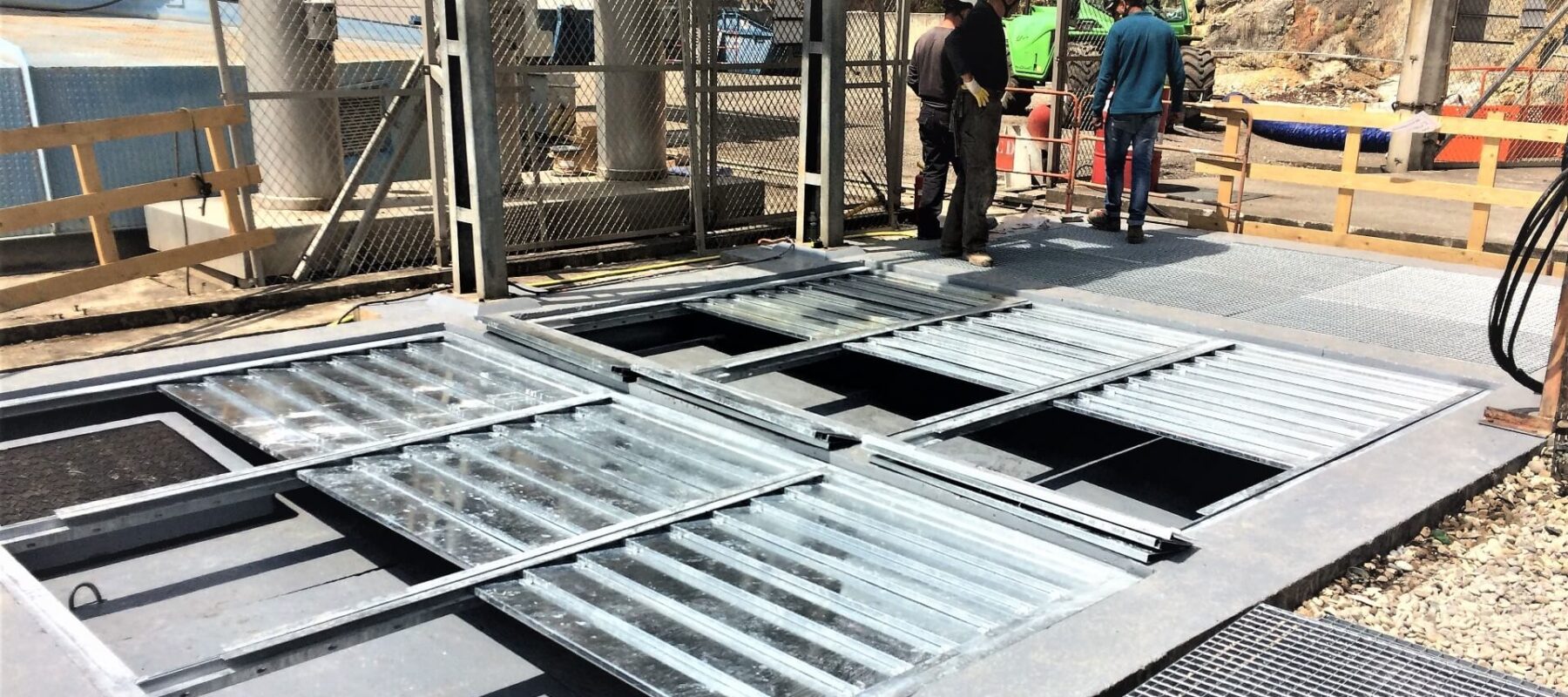 Pose des cadres coupe feu EXTICOV