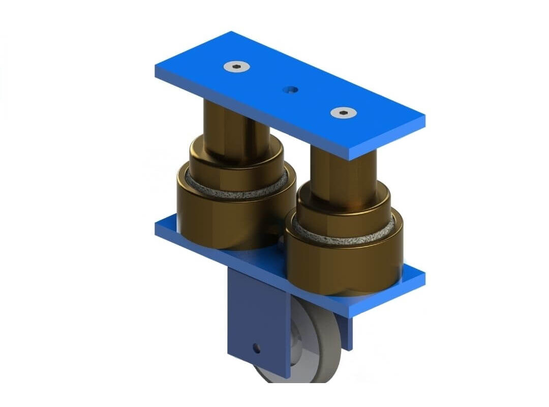 SanerVib VibeR99 double plot antivibration roulant pour transformateur
