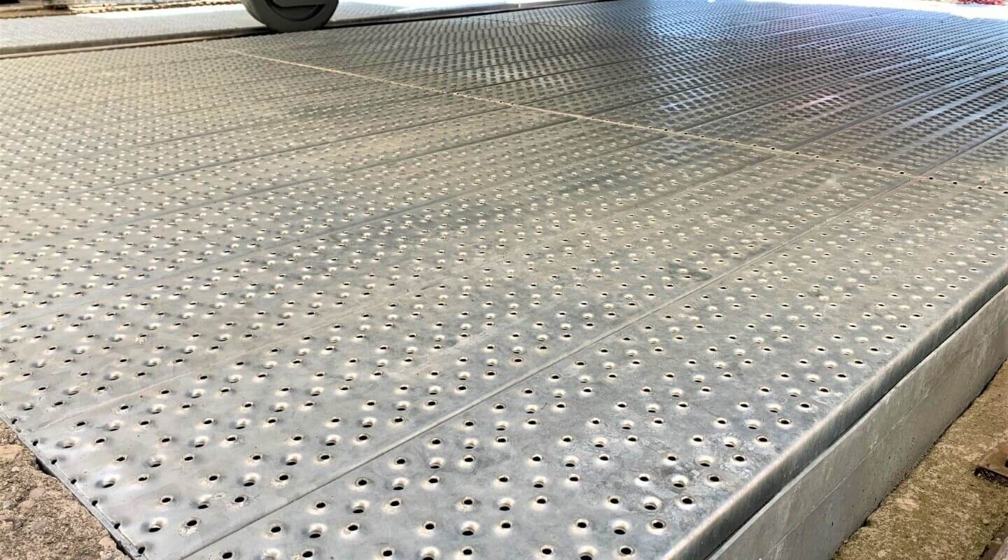 Detail dinstallation sur corniere du EXTICOV LHD sur fosse 1