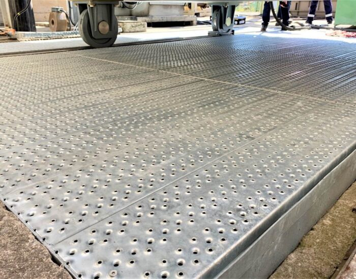 Detail dinstallation sur corniere du EXTICOV LHD sur fosse 1